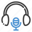 podcast, broadcasting, radio, microphone, headphone 