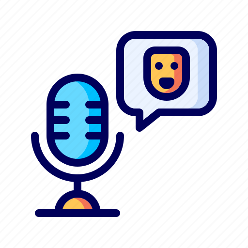 Podcast, radio, voice, comedy icon - Download on Iconfinder