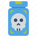death, healthcare, and, medical, syringe, poison, skull