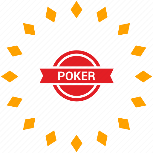 Casino, gamble, gambling, label, poker, red icon - Download on Iconfinder