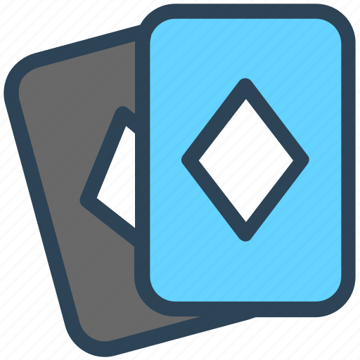 Casino, gambling, hazard, playing, poker card, two diamond icon - Download on Iconfinder