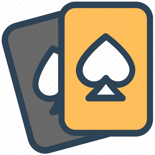 Casino, gambling, hazard, playing, poker card, two spade icon - Download on Iconfinder