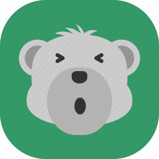 Emoticon, expression, face, polarbear, sad, smile icon - Download on Iconfinder