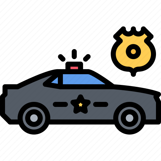 Badge, cop, justice, law, machine, police icon - Download on Iconfinder