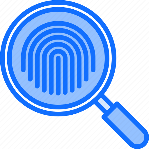 Finger, fingerprint, justice, law, magnifier, police, search icon - Download on Iconfinder