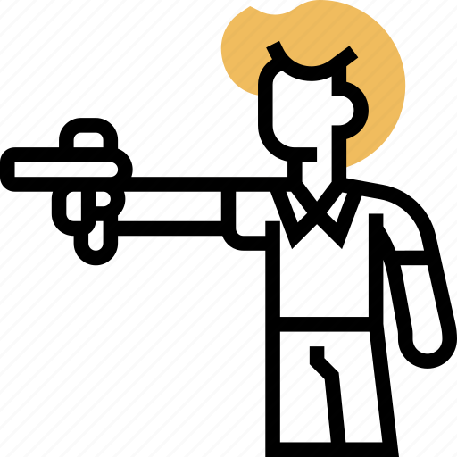 Shooting, gun, gunman, killer, violence icon - Download on Iconfinder