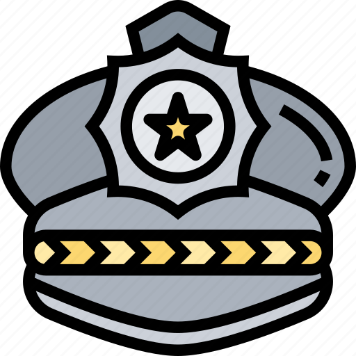 Hat, police, cap, badge, officer icon - Download on Iconfinder