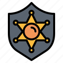badge, ornament, police 
