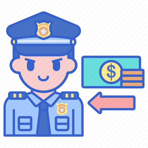 Bribe, justice, money, police icon - Download on Iconfinder