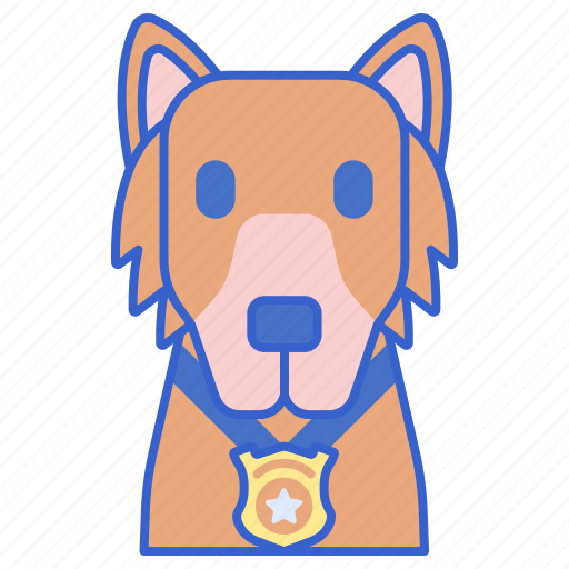 Dog, k9, police icon - Download on Iconfinder on Iconfinder