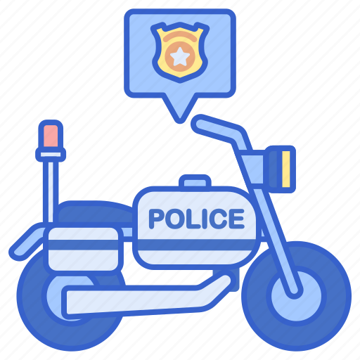 Justice, motorcycle, police icon - Download on Iconfinder