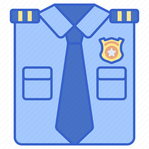 Justice, law, police, uniform icon - Download on Iconfinder