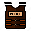policeman, protection, police officer, police, vest, cop 