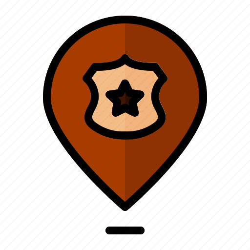 Gps, headquarters, location, police officer, police, office icon - Download on Iconfinder
