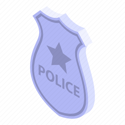 Badge, border, cartoon, isometric, police, silhouette, star icon - Download  on Iconfinder