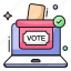 ballot box, online voting, online election, referendum box, electorate 