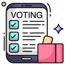 mobile voting list, checklist, todo, worksheet, phone list