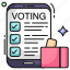 mobile voting list, checklist, todo, worksheet, phone list 