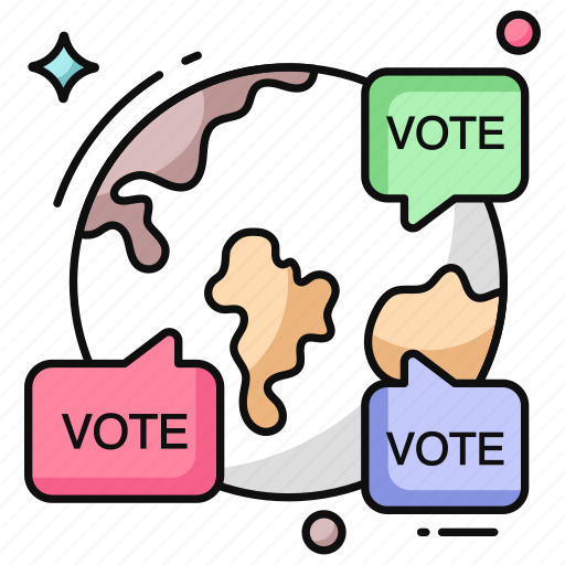Global vote, election, polling, public opinion, electorate icon - Download on Iconfinder