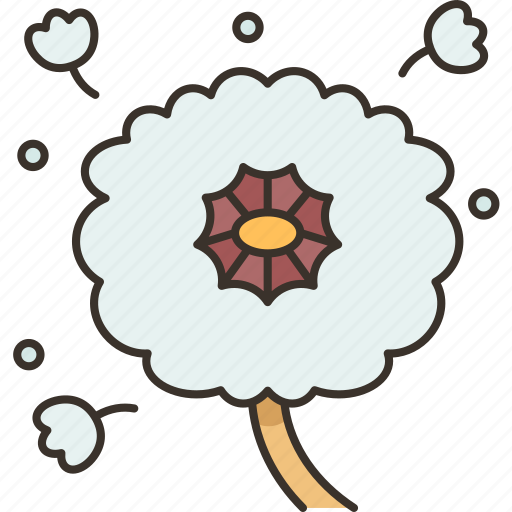 Dandelion, pollen, wind, allergy, field icon - Download on Iconfinder