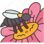 honeybee, pollen, pollinator, flower, blossom 
