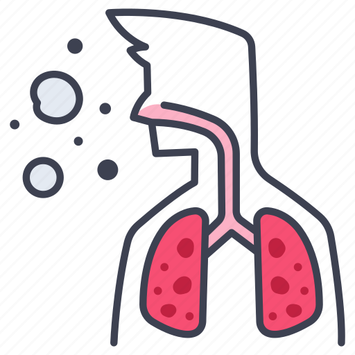 Damage, disease, health, human, lung, medical, organ icon - Download on Iconfinder