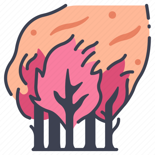 Danger, disaster, environment, nature, pollution, smoke, wildfire icon - Download on Iconfinder