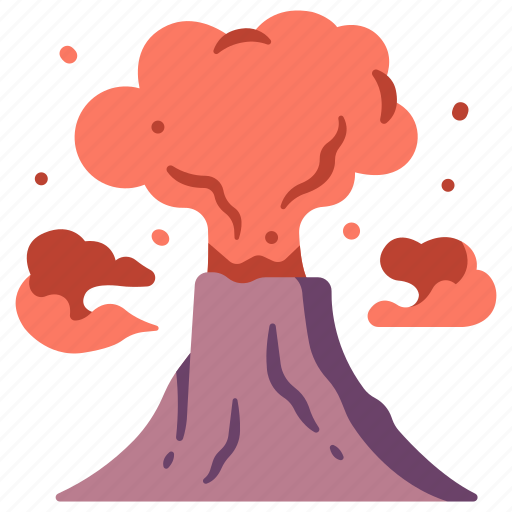 Disaster, eruption, explosion, pollution, volcanic, volcano icon - Download on Iconfinder