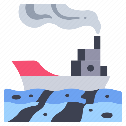 Environment, fuel, ocean, pollution, sea, ship, water icon - Download on Iconfinder