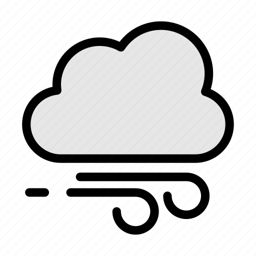 Cloud, wind, weather, storm, air icon - Download on Iconfinder