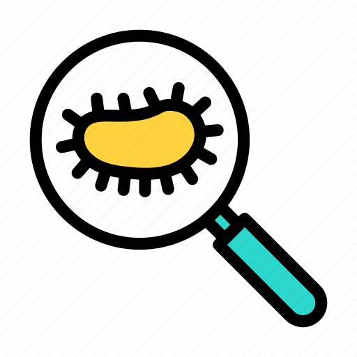 Germs, search, bacteria, virus, pollution icon - Download on Iconfinder