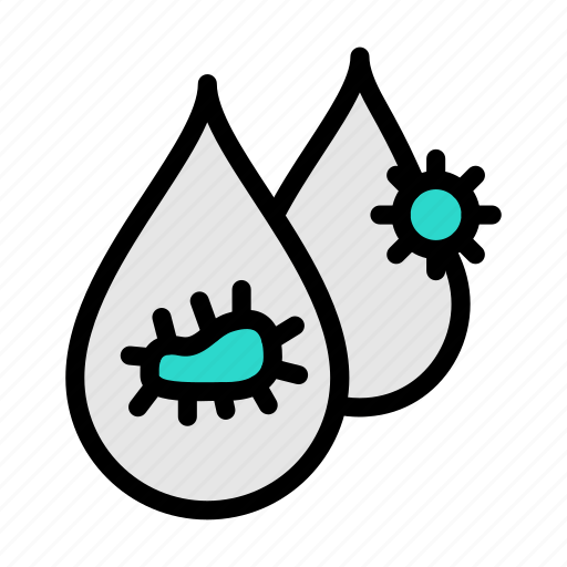 Germs, virus, bacteria, wastage, water icon - Download on Iconfinder