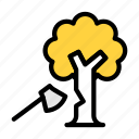 tree, cutting, greenpeace, pollution, axe