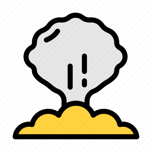 Volcano, pollution, burn, crater, explosion icon - Download on Iconfinder