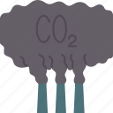 carbon, dioxide, air, pollution, industrial