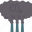 carbon, dioxide, air, pollution, industrial 