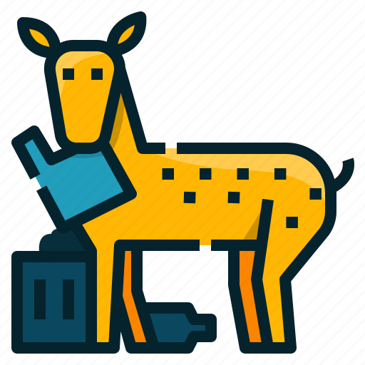 Deer, animal, trash, plastic, environment, pollution icon - Download on Iconfinder