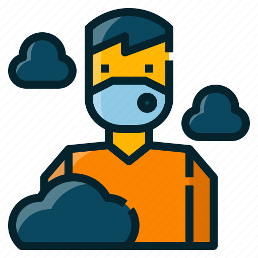 Mask, pollution, air, environmental, people, man icon - Download on Iconfinder