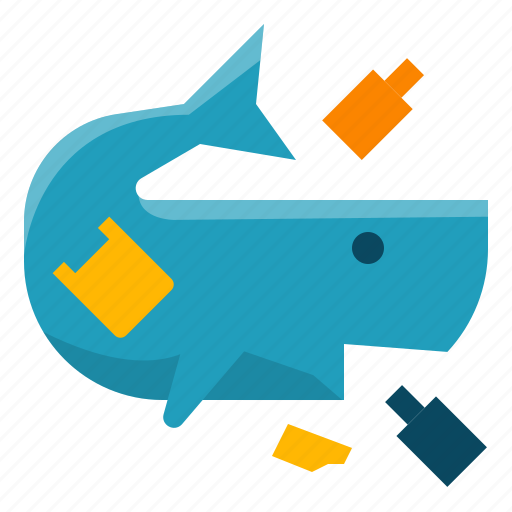 Fish, bottle, floating, ocean, plastic, trash, pollution icon - Download on Iconfinder