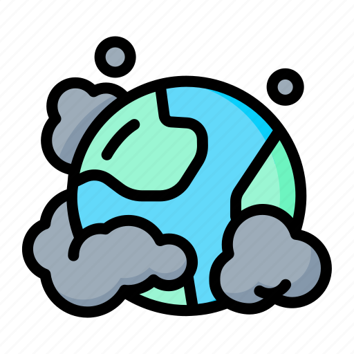 Pollution, co2, carbon, dioxide, planet icon - Download on Iconfinder