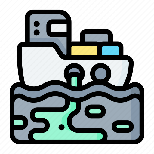 Ship, water, pollution, petroleum, oil icon - Download on Iconfinder