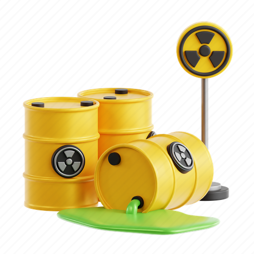 Radioactive, material, radioactive material, hazardous materials, pollution control, radioactive waste, 3d icon icon - Download on Iconfinder