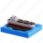 oil, spill, oil spill, marine cleanup, pollution control, oil spill response, 3d icon, 3d illustration, 3d render 