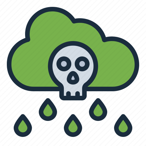 Danger, ecology, pollution, environtment, acid rain icon - Download on Iconfinder