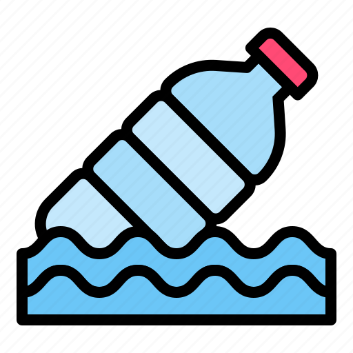 Bottle, plastic, pollution, sea, waste icon - Download on Iconfinder