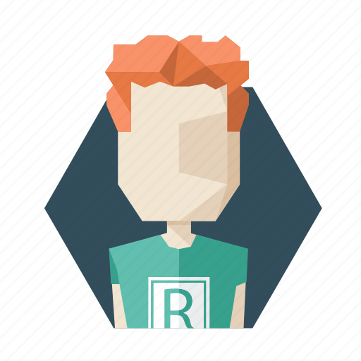 Avatar, boy, curly, player, polygon, profile, user icon - Download on Iconfinder