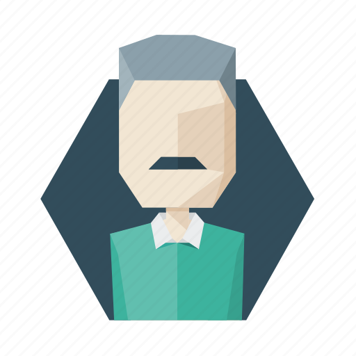 Avatar, gray, mustache, profile, shirt, sweater, user icon - Download on Iconfinder