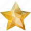 premium, abstract, yellow, polygonal, star, low-poly, prize, bookmark, winner, favorite, award, favorites, achievement, triangle, golden 