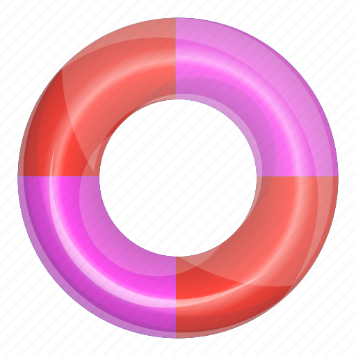Beach, inflated, pink, red, ring, water icon - Download on Iconfinder