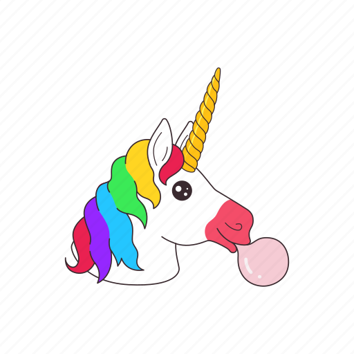 Animal, horse, unicorn, gum, fairy icon - Download on Iconfinder